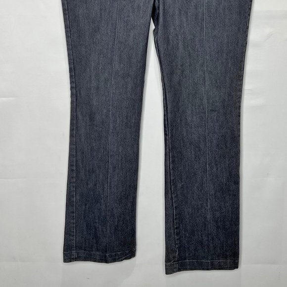 (SOLD)Gloria Vanderbilt Pants sz 12 Gray Trouser Jean Business Casual Stretch - Picture 4 of 9